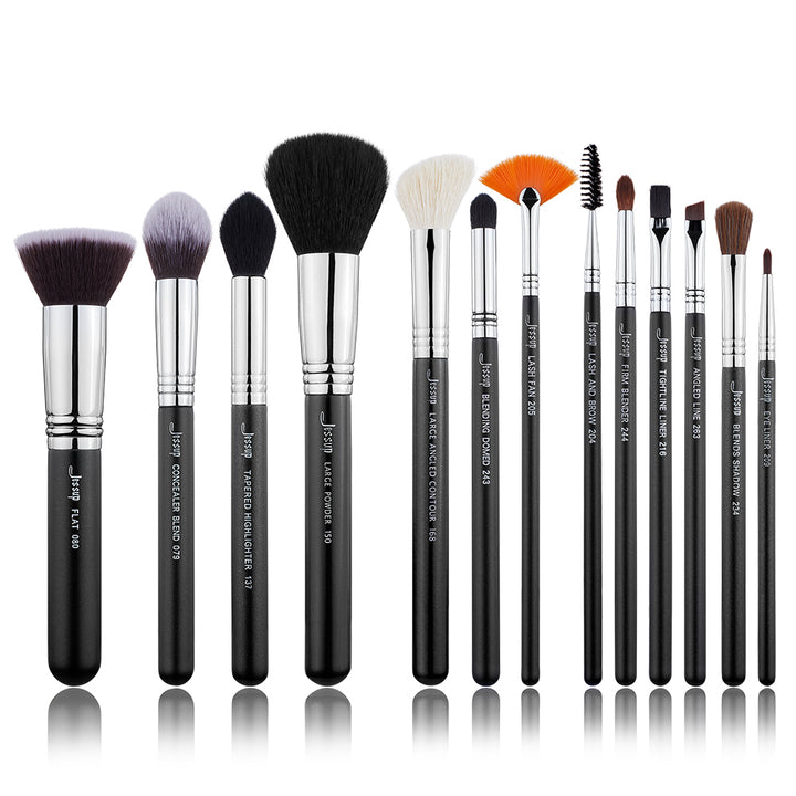 professional makeup brushes set high quality 13 pcs - Jessup Beauty