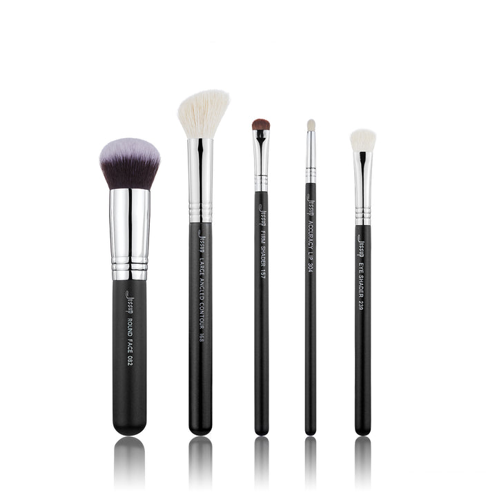 professional synthetic makeup brushes 5pcs - Jessup Beauty