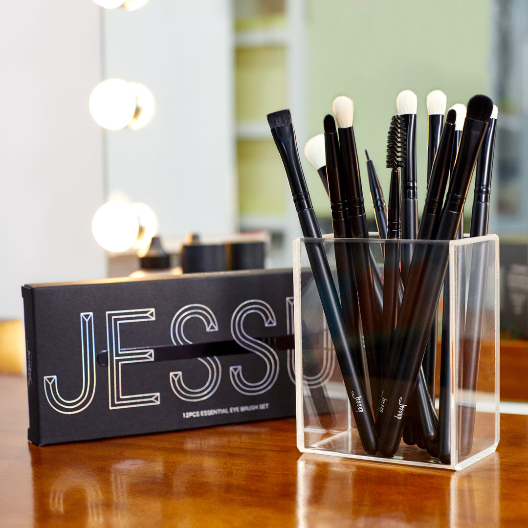 Soft black eye brush set - Jessup Beauty