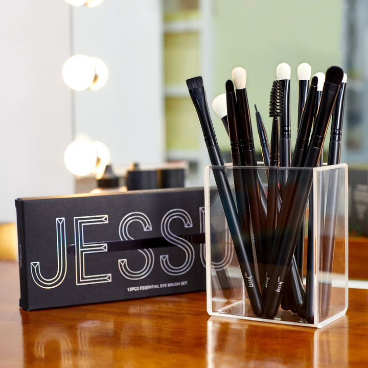 Soft black eye brush set - Jessup Beauty