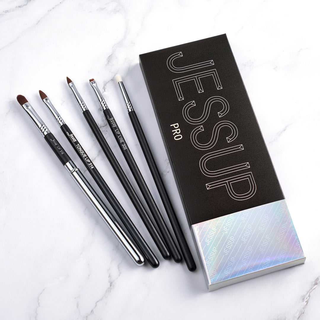 makeup artist lip brushes - Jessup Beauty