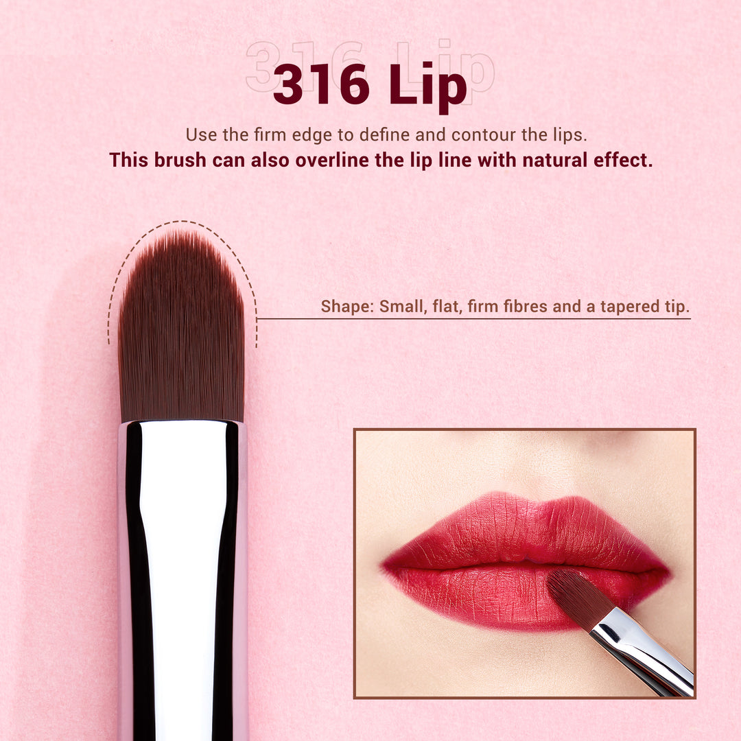paddle-shaped lip brush - Jessup Beauty