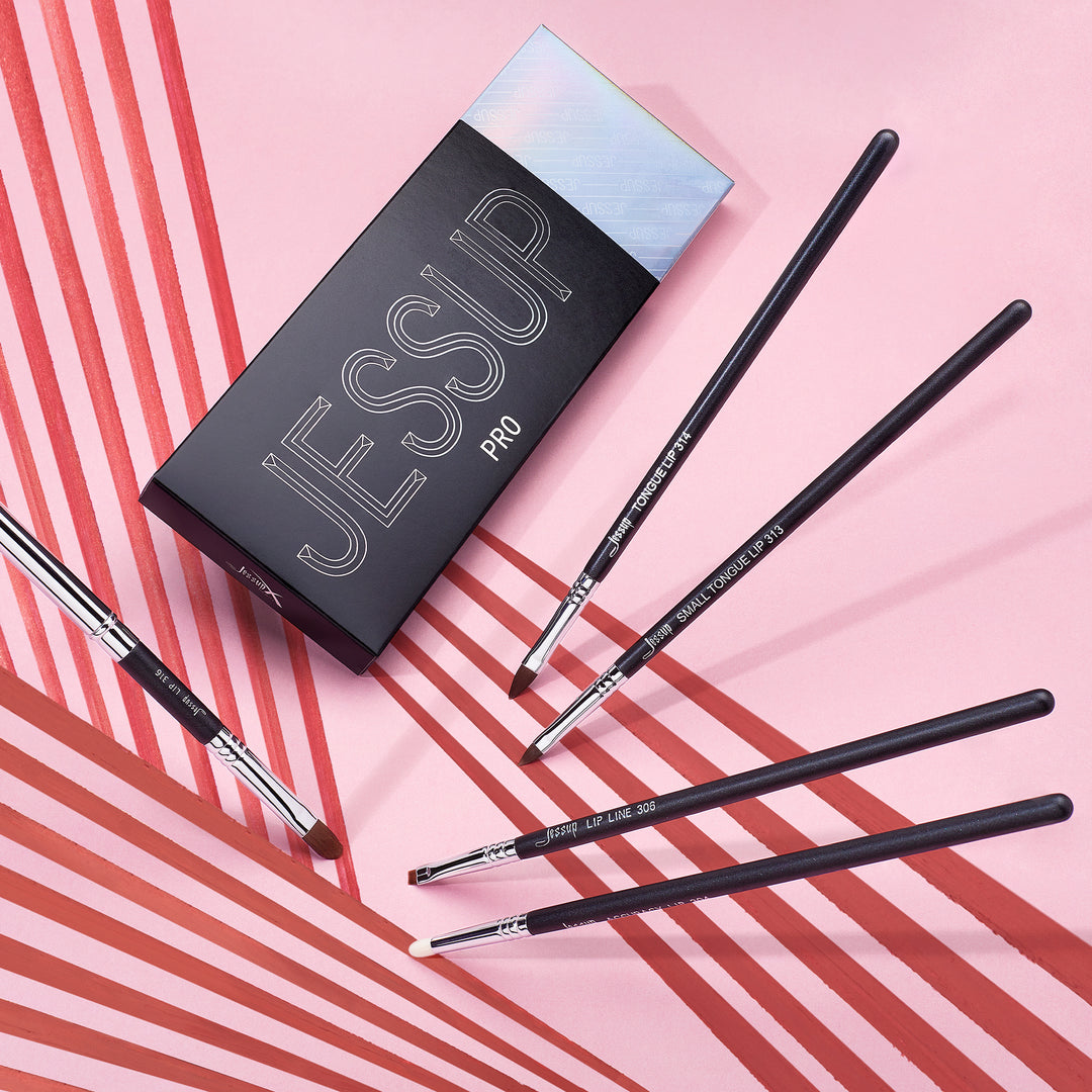 Professional lip brushes with gift box - Jessup Beauty