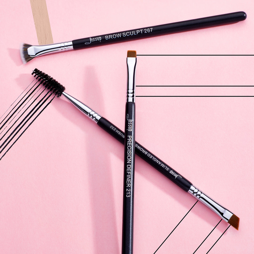 small bow makeup brushes fill in - Jessup Beauty