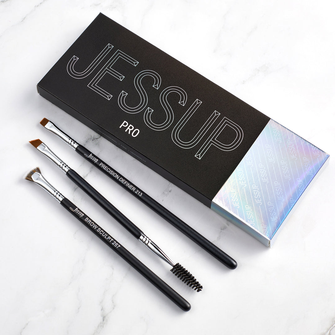 high quality brow brush set with gift box - Jessup beauty