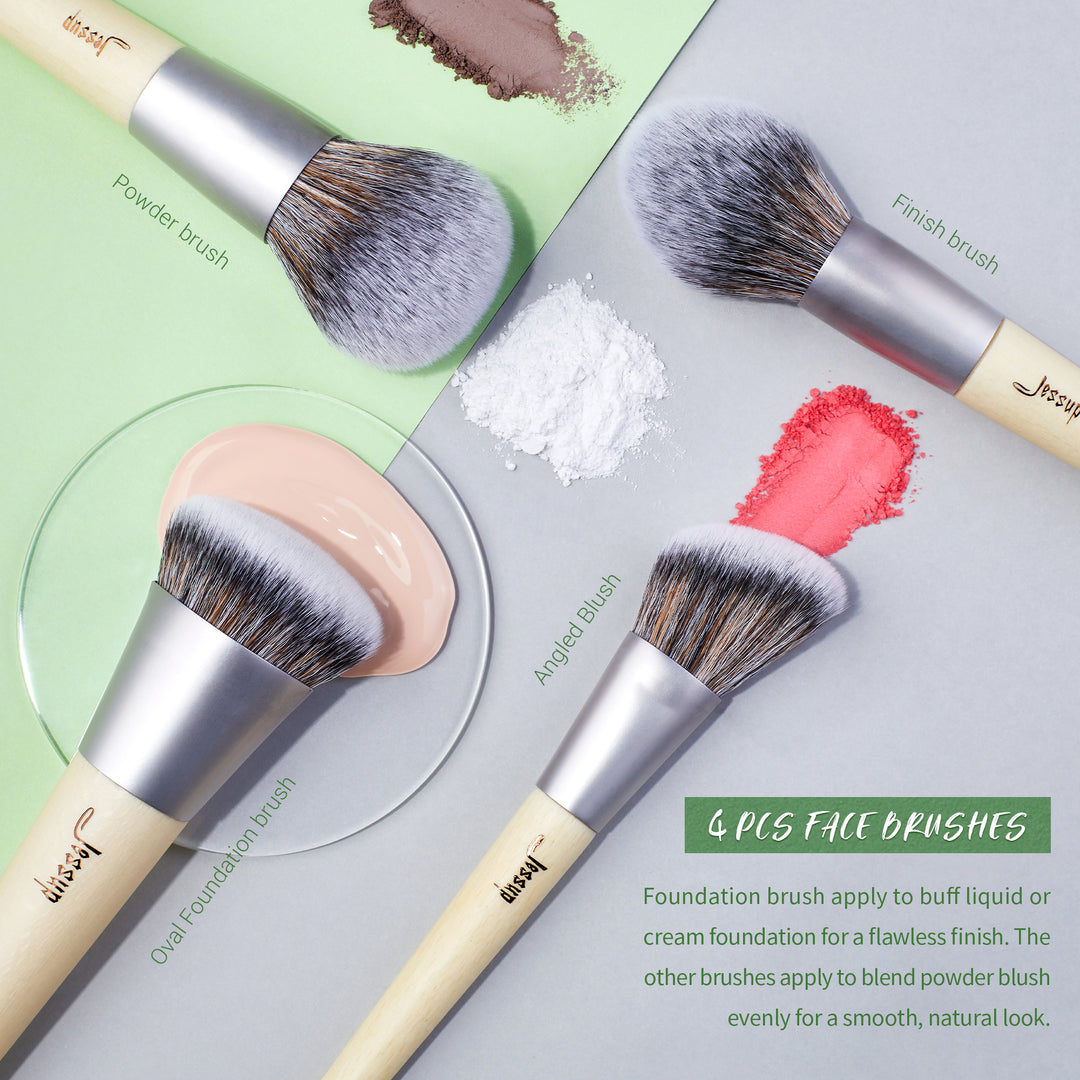 hand crafted sustainable makeup brushes - Jessup