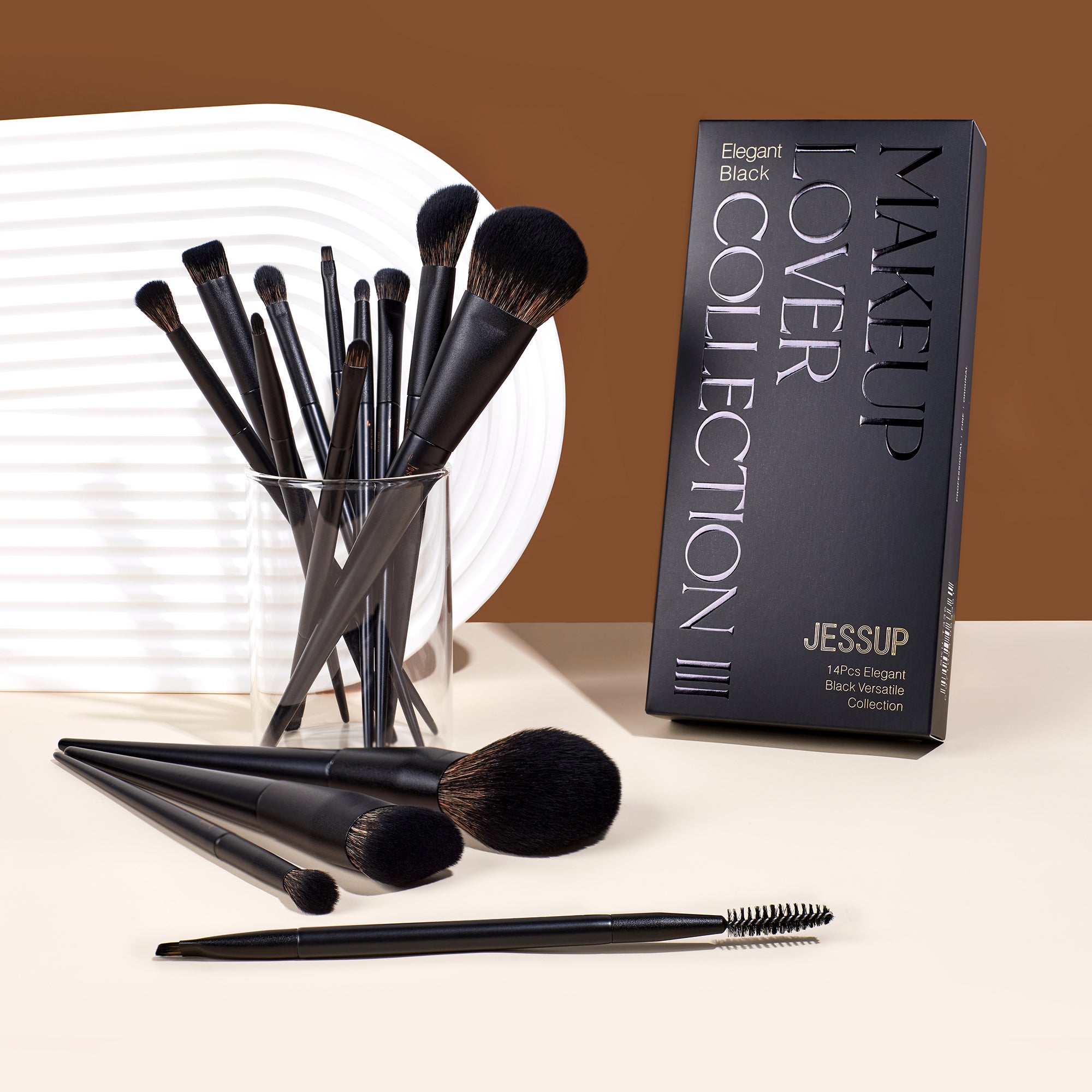 Jessup Matte Black Pro Brush Set
