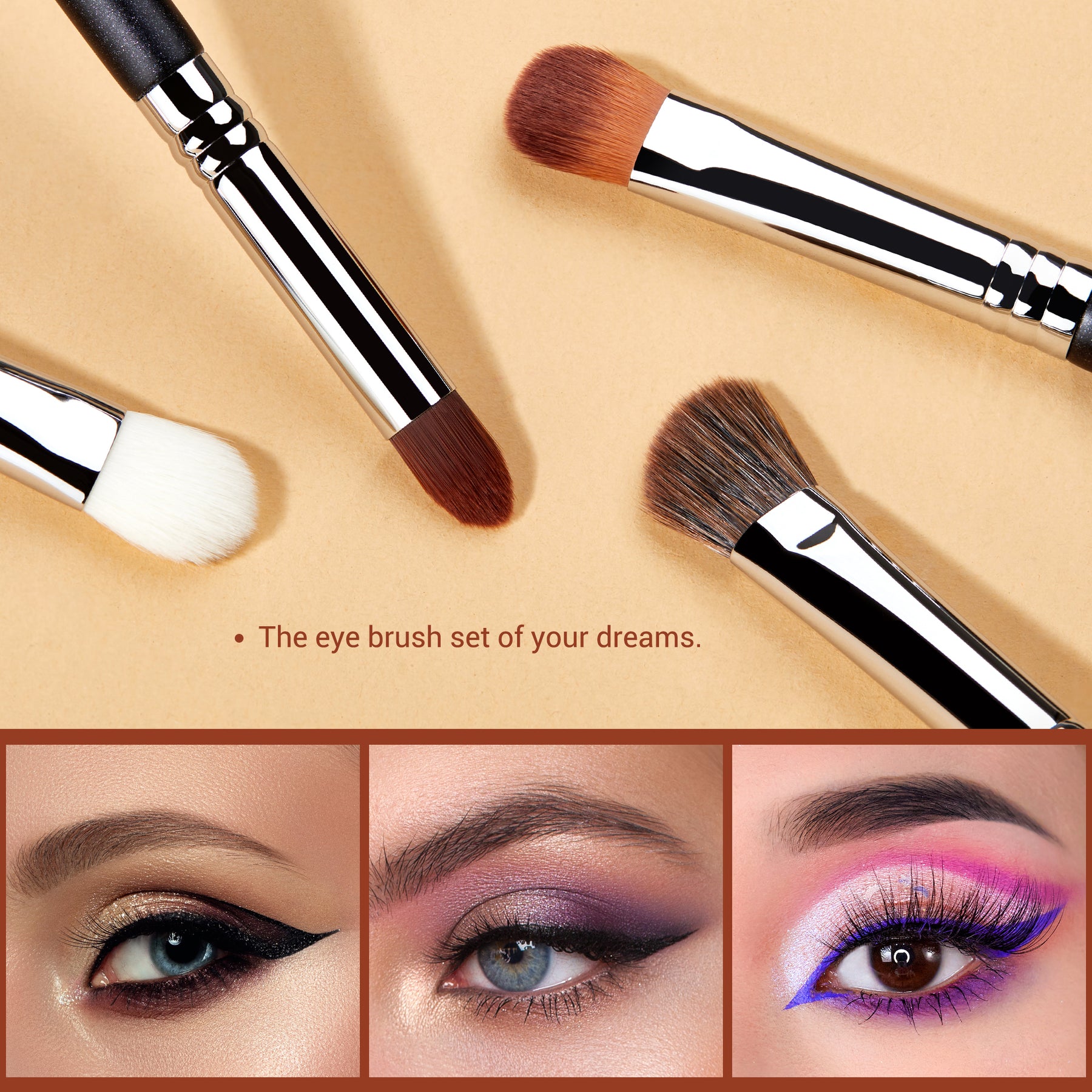 Jessup Eyeshadow Brush Set Pink Eye Makeup Brushes Concealer Brush Premium  Vegan Eyeshadow liner Blending Brush for Makeup, T496