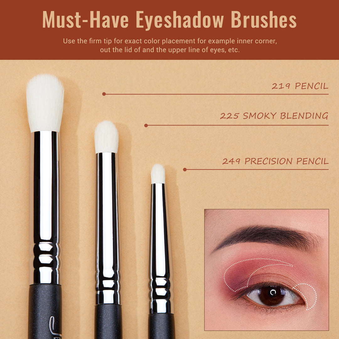 Jessup Eyeshadow Blending Makeup Brush Set Soft and Fluffy