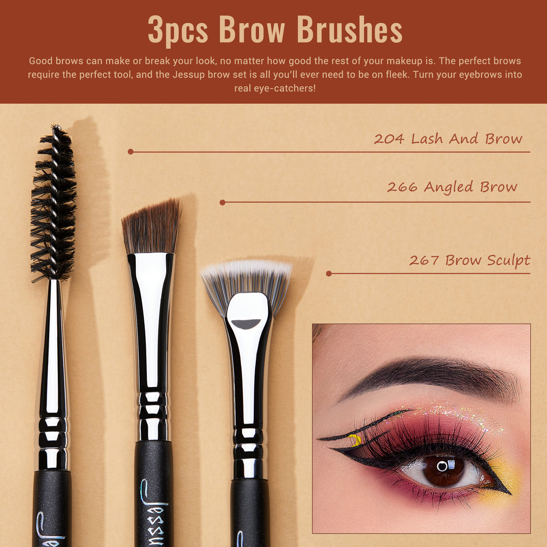 Professional brow makeup brush set - Jessup