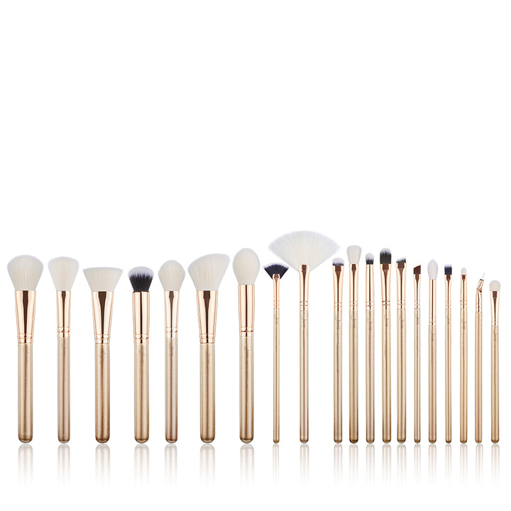 20pcs gold makeup brush set - Jessup Beauty