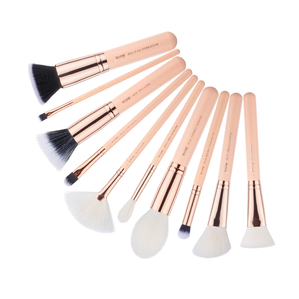 makeup brushes with names Chrysalid 10 pcs - Jessup Beauty
