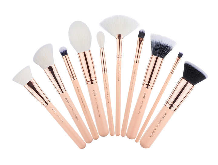 makeup brushes with names Chrysalid 10 pcs - Jessup Beauty