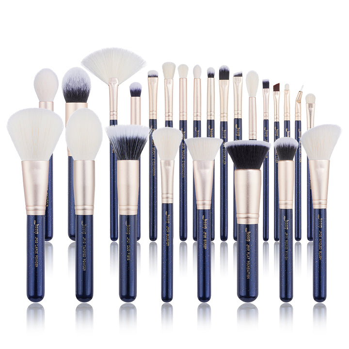 Blue Makeup Set No Fading Blue Handle Makeup Brushes Set 25Pcs Full Face | Jessup ...