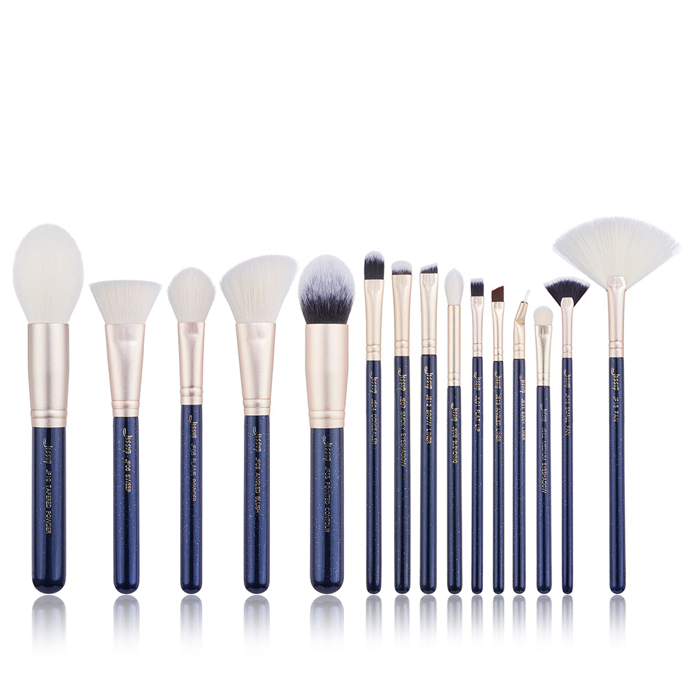 cosmetic brushes set professional GALAXY 15Pcs - Jessup Beauty