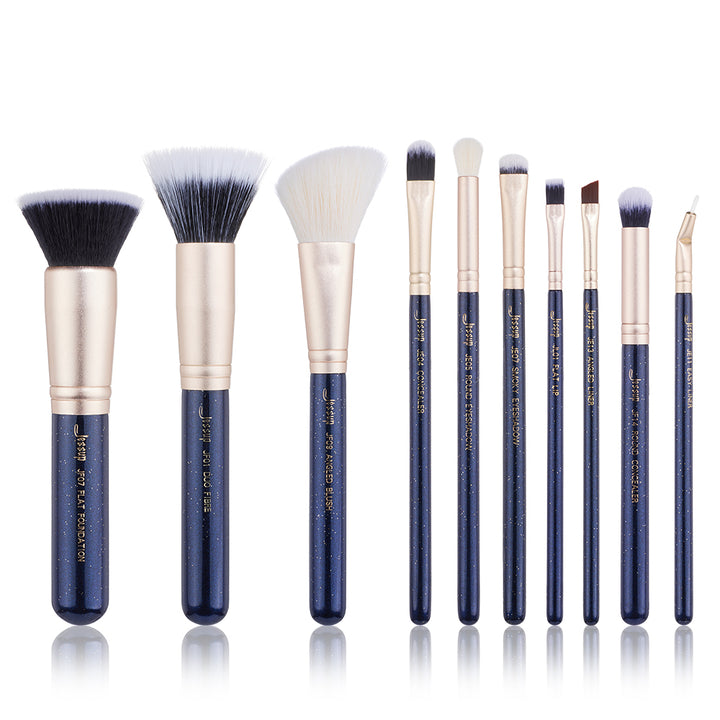 luxury makeup eye brushes set soft GALAXY 10Pcs - Jessup Beauty