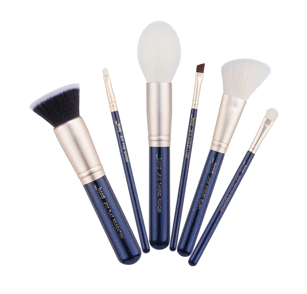 makeup brushes contour set Foundation GALAXY 6  Pcs - Jessup Beauty